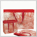 Bolsa de papel de diseño floral para recuerdos de regalos (KG-PB039)